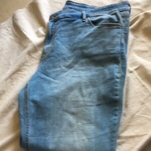 Plus size jeans faded srtetchy some discoloured as is